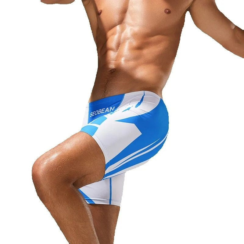 SEOBEAN Men's Low-Waist Boxer Shorts Swimming Trunks Hot Spring Pants Men's Swimsuit Comfortable Briefs Water Sports Gear