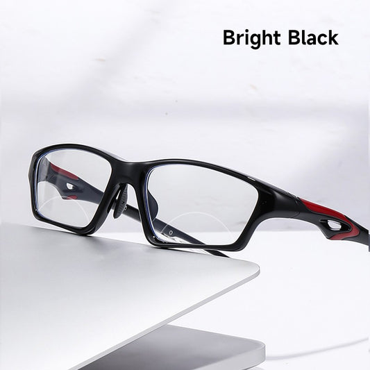Sports Bifocal Reading Glasses Man Photochromic Anti-blue Light +1.0 To +4.0 TR90 Frame Eyeglasses High Quality Eyewear Readers