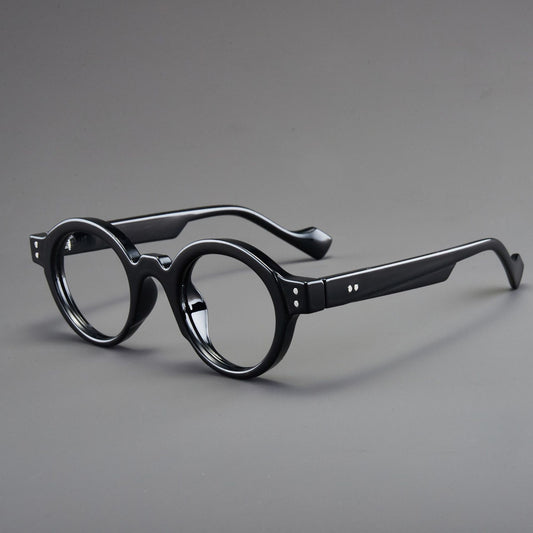 Retro Round Eyeglasses Suitable for Presbyopia Color-matching Trendy Small Frame HD Reading Glasses