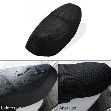 AUTCOAT 1Pcs Breathable 3D Mesh Motorcycle Moped Motorbike Scooter Seat Covers Cushion Anti-Slip Cover S-6XL