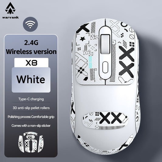 Warvank X8 Wireless Gaming Mouse 500 mAh TYPE-C Rechargeable Office Mouse Suitable for Laptop Desktop Computers