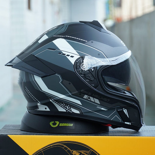 China 3C DOT double certified adult full-face motorcycle helmet, double sunshade lenses. modular motorcycle helmet