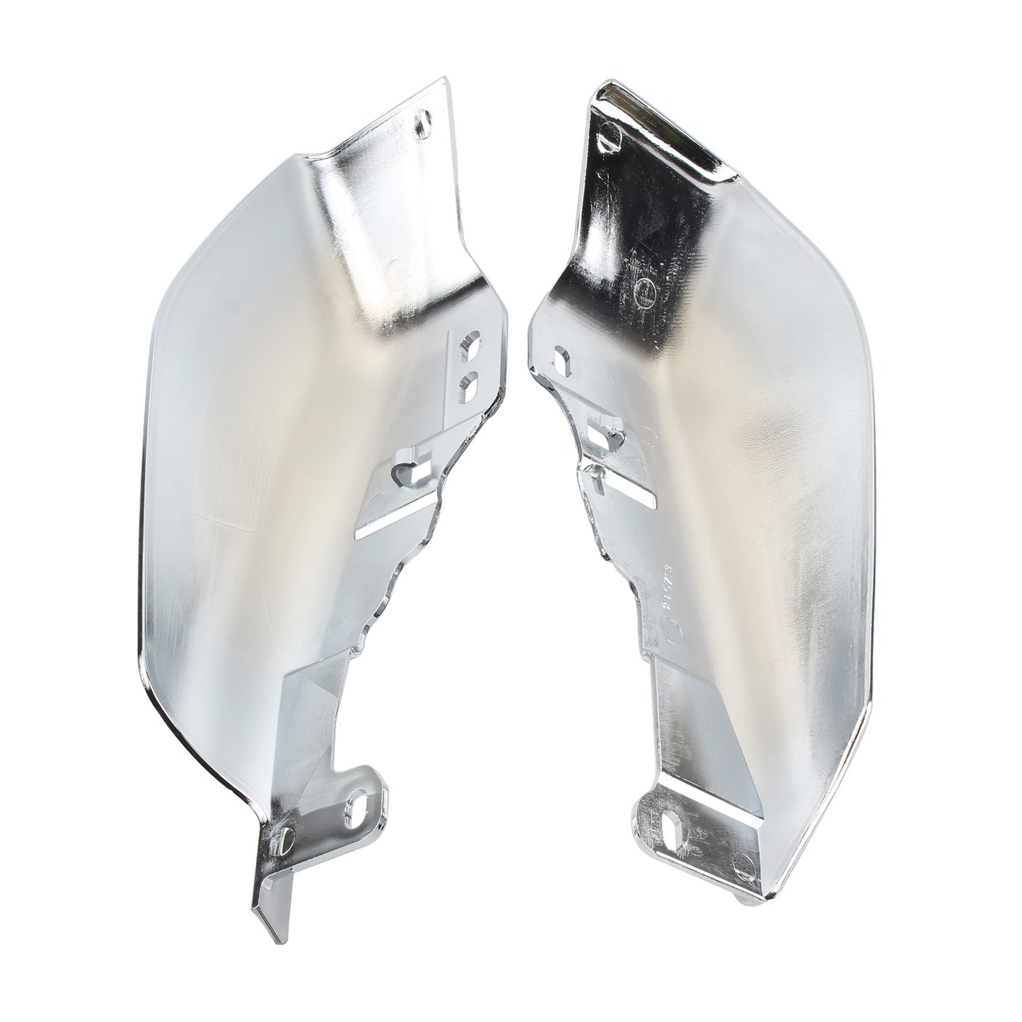 Defletor de ar do escudo térmico do quadro intermediário cromado preto da motocicleta para Harley Touring Street Electra Glide Road King 2001-2022