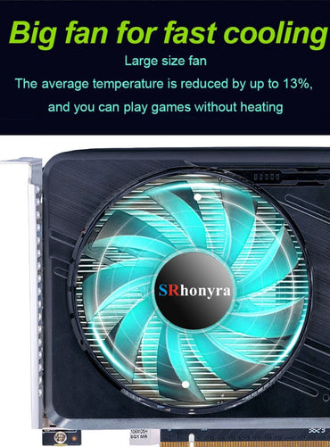 SRhonyra GeForce Graphics Card GTX 1060 Video Gaming Cead,3/6 GB GDDR5 PCIe 3.0 X16 192 Bits Dual Fan Cooling HDMI 2.0+2x DP