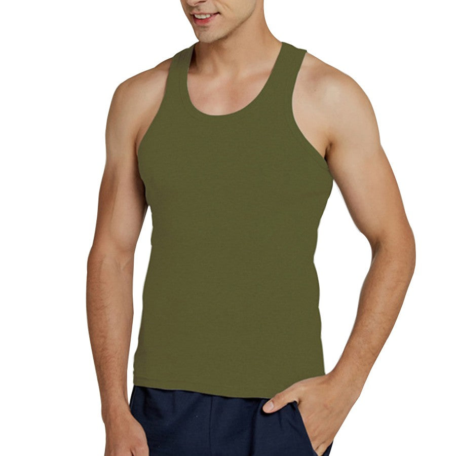 Tank Tops Men Fitness Cool Summer 100% Cotton Vest Male Sleeveless Tops Gym Slim Casual Undershirt Mens Gift 9 Colors 1PCS
