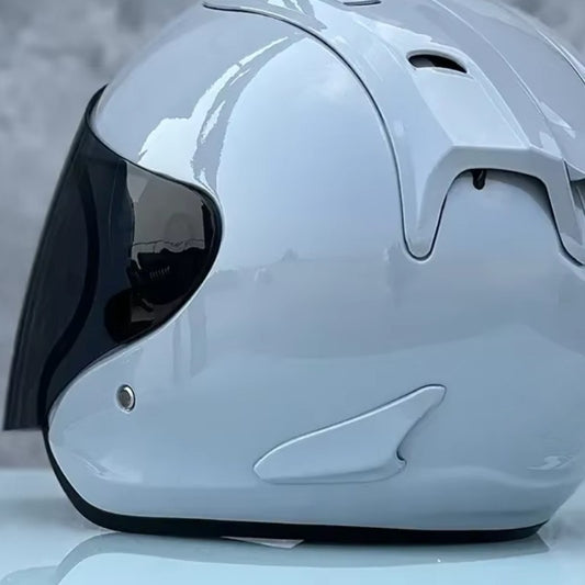 Ram4 Glossy Grey Half Helmet Men and Women Motorcycle Off-Road Summer Helmet Downhill Racing Mountain Cross Casco Capacete