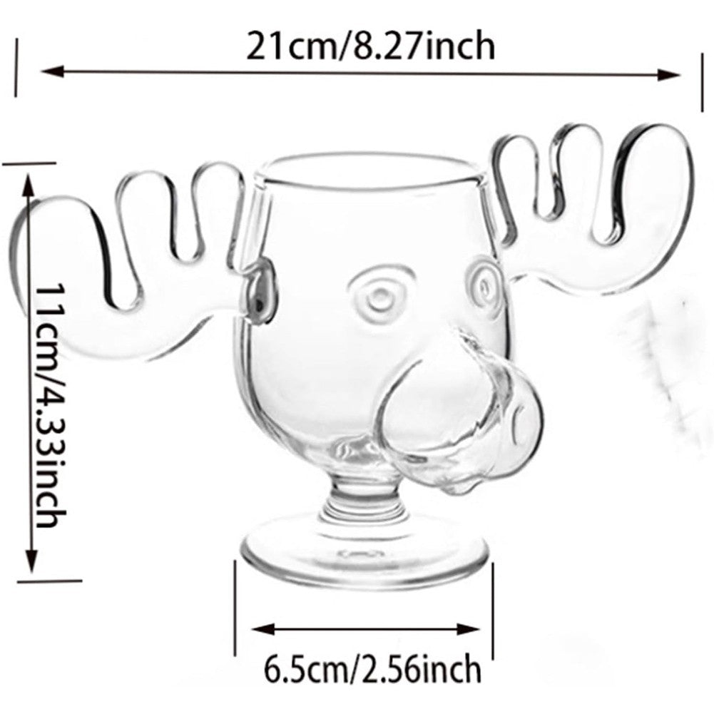 240ml 8oz Taça de Vinho Elk Copo de Coquetel de Suco Caneca de Rena Taça de Vinho Cerveja Água Leite Uísque Copos Canecas de Shot Presente de Natal