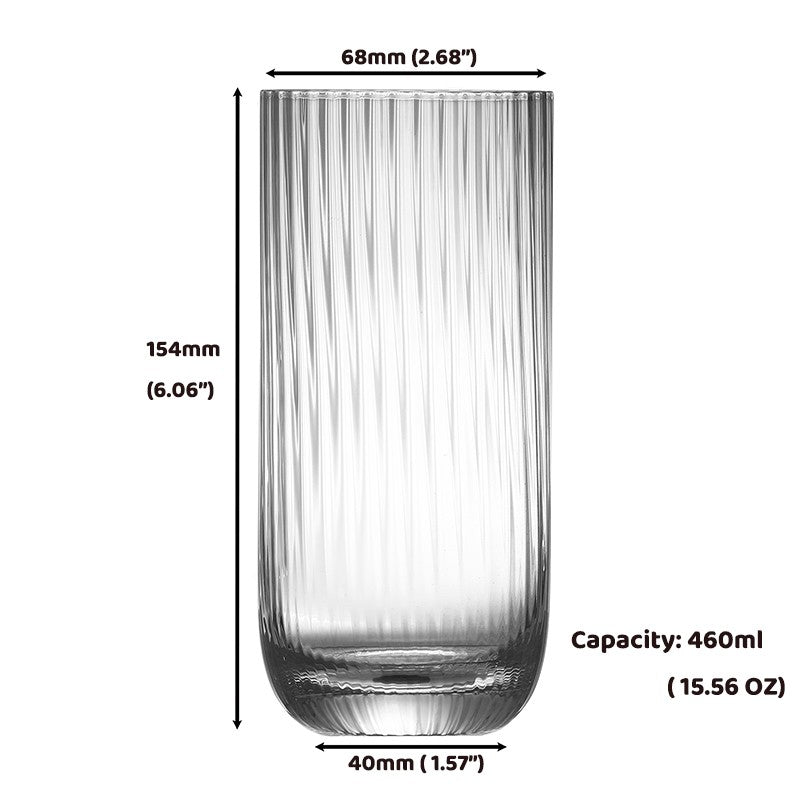 Copo Alto Criativo de Vidro Cristal Sem Chumbo Copo Collins para Bar para Água, Suco, Cerveja e Coquetel