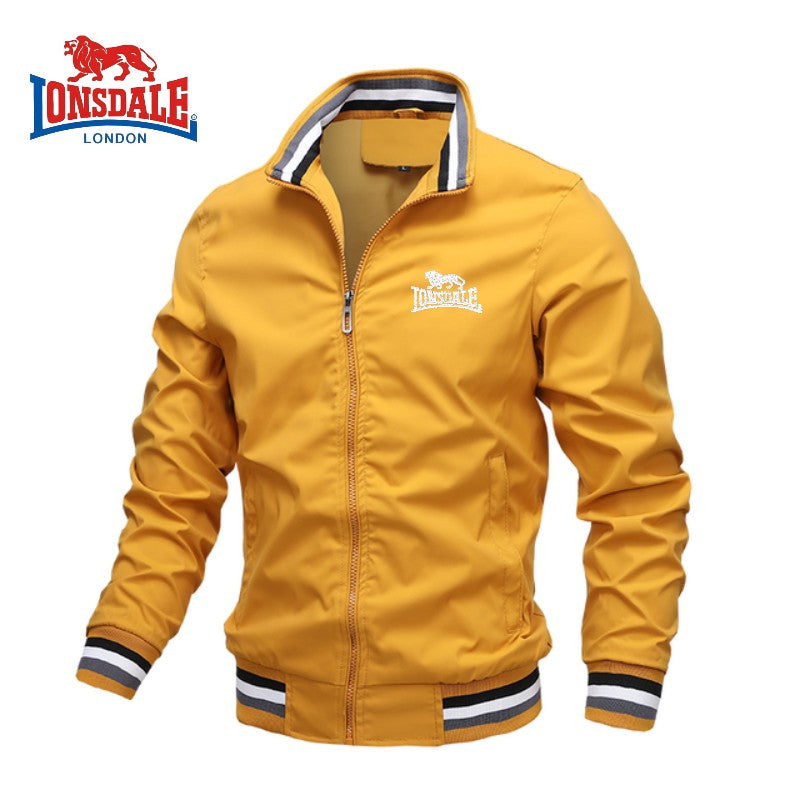 High End Embroidered CAMEL High-quality Men's Zippered Jacket, Spring and Autumn Fashionable Casual Outdoor Sports Jacket Top
