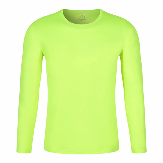 Long Sleeve Fast Dry Round Neck T-shirt Custom Breathable Culture Shirt Sports Fitness Outdoor Printed Logo Running Work Clothes