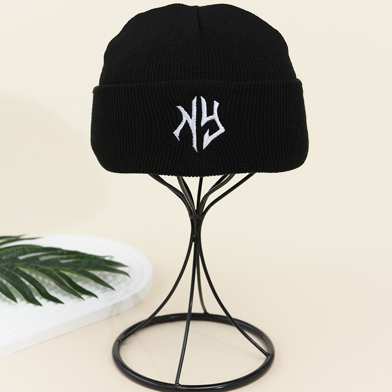 Chapéus de inverno, gorros unissex, boinas de malha para homens, gorro de ciclismo de outono, boné quente para esquiar ao ar livre, gorro masculino feminino da moda de Nova York para o frio