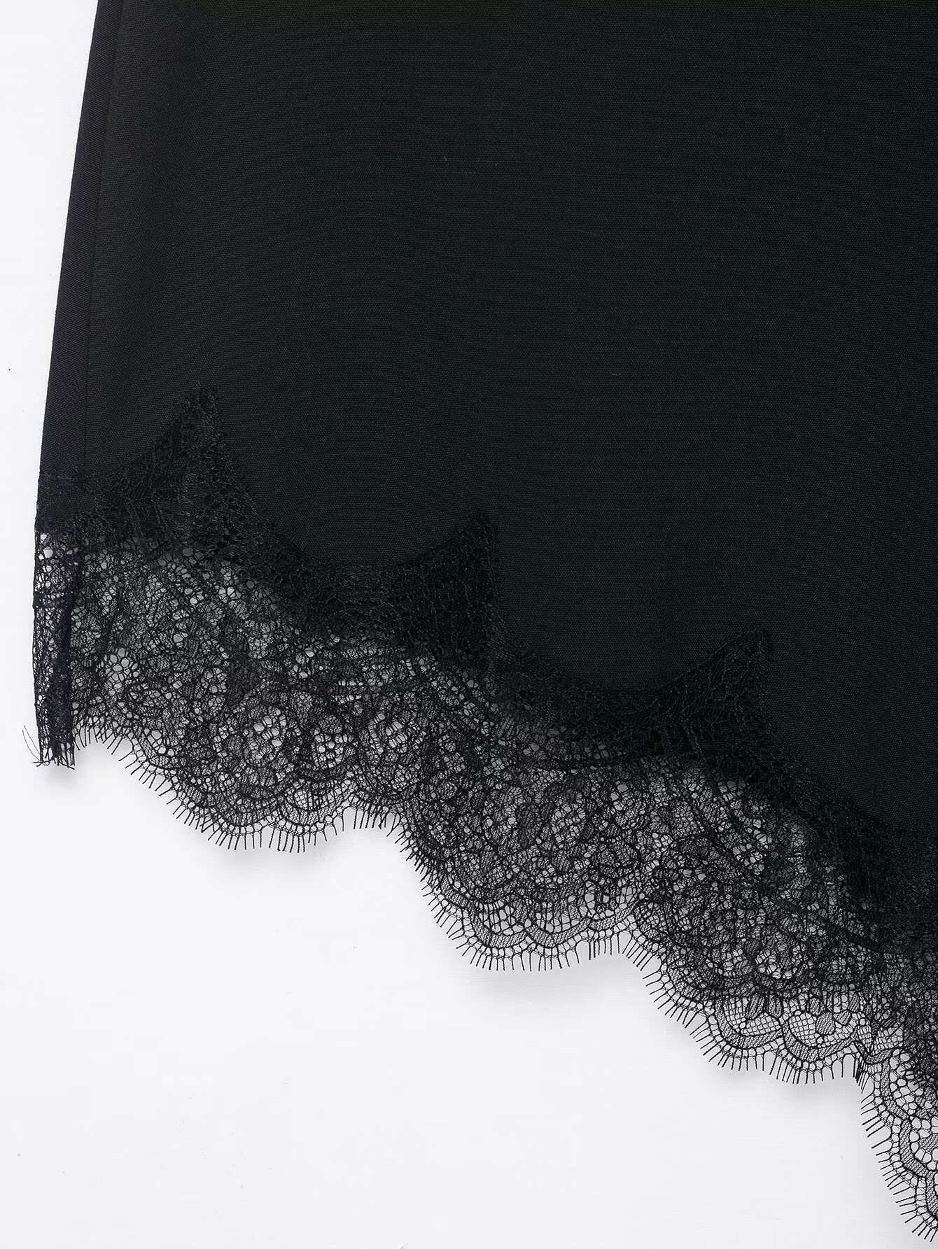 HH Women 2025 New Fashion Simple Asymmetrical Lace Skirt Female Elegant Sexy Silk Satin Texture Mid-Waist Casual Versatile Skirt