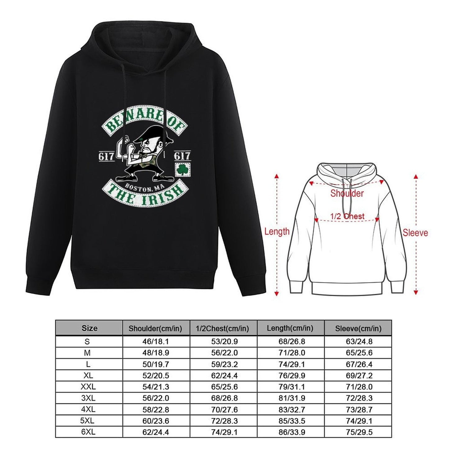 Fighting Irish Pub Boxing Hoodie autumn clothes men's sweat-shirt set hooded shirt fashion men men's oversize hoodie