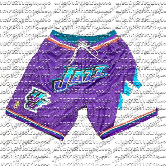 Utah Jazz 96-97 Throwback Shorts Classic Shorts Quick Drying Breathable Oversized Men's And Women's Sports Casual Fashion Short