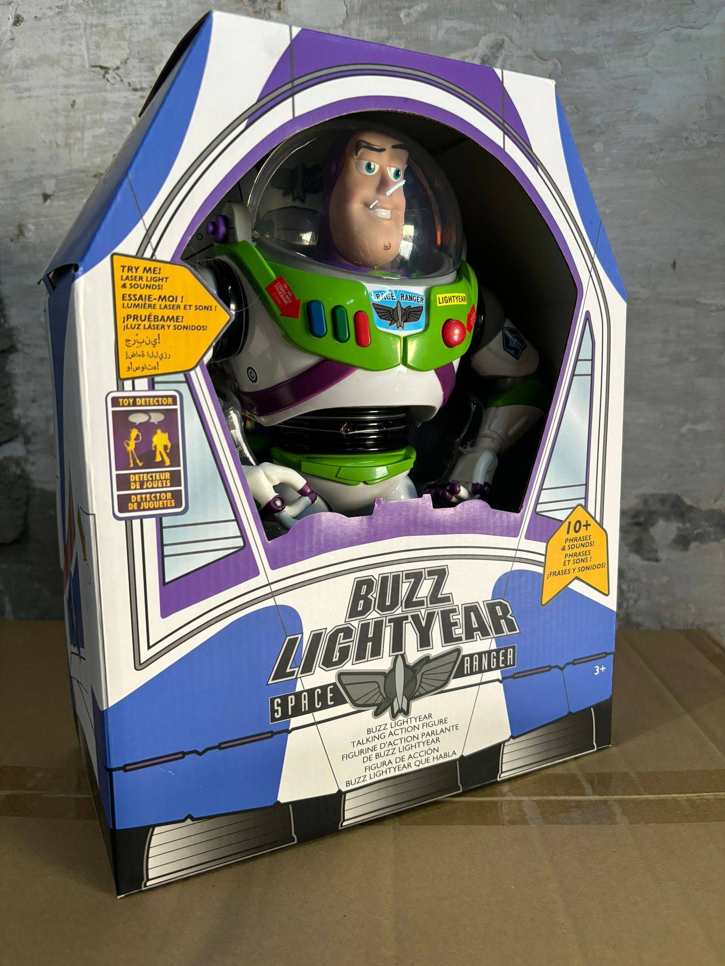 30cm Toy Story Buzz Lightyear Nave Espacial Modelo de Som Boneco Colecionável Buzz Lightyear Presente de Aniversário para Crianças