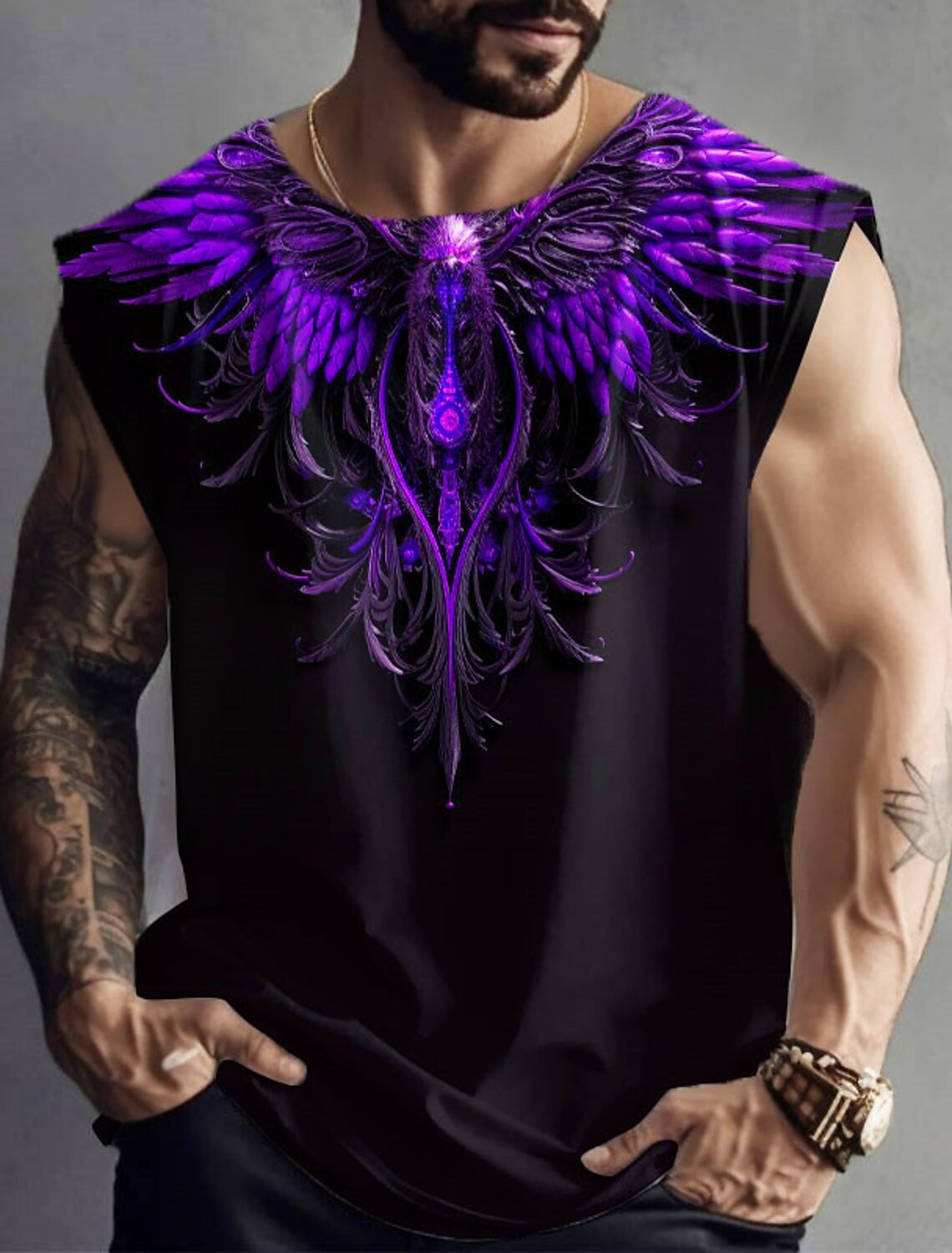 Four Seasons New Mens Fitness Clothing Simple Breathable Street Sleeveless Under