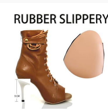 Women's Fashion Summer Party Outdoor Boots Sexy stilettos High Heels Women Latin dance heels shoes Black For Ballroom