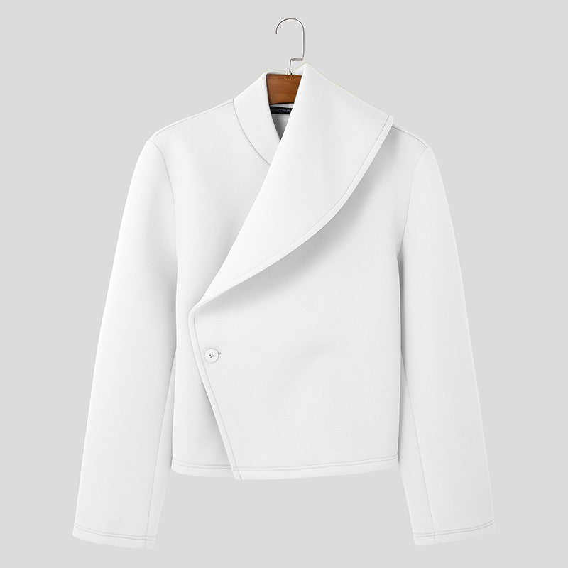 Stylish Casual Style Tops INCERUN New Men Deconstruction Design Solid Loose Jackets Handsome Male Long Sleeved Jackets Coat 2025