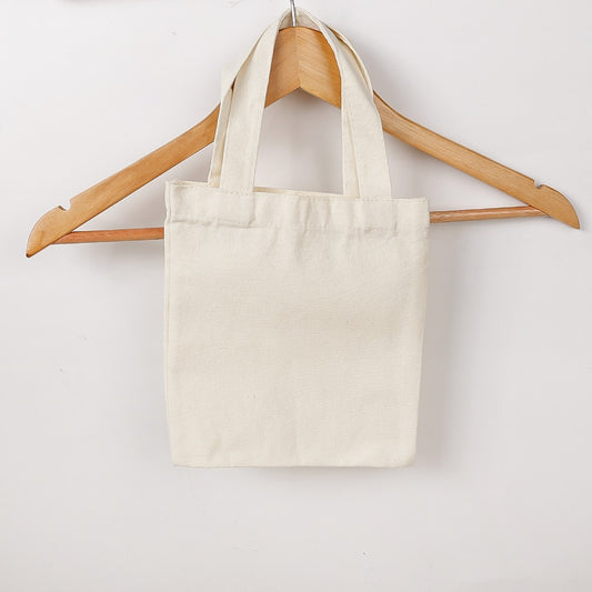 3 Tamanhos Cor Pura Grande Capacidade Sacola de Compras Ecobag de Algodão Reutilizável para Mulheres Homens Linho Simples Armazenamento Bolsa de Mão Presentes