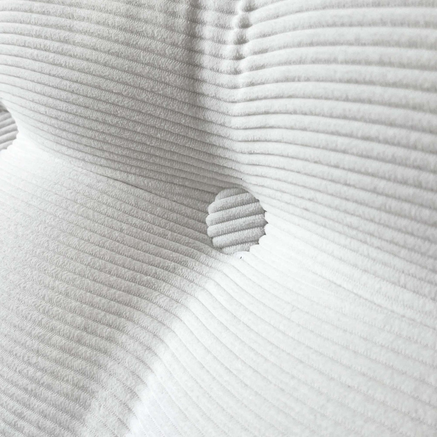 Casual Striped Wedge Floor Pillow Cushion with Side Storage Soft Fluffy Back Support Zippered Cover Hand Wash Gifts for Family