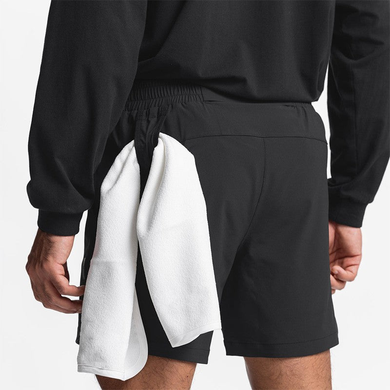 Summer New Gym Jogging Exercise Shorts Men's Sports Fitness Quick-drying Multiple pockets Running Shorts Men Casual Shorts