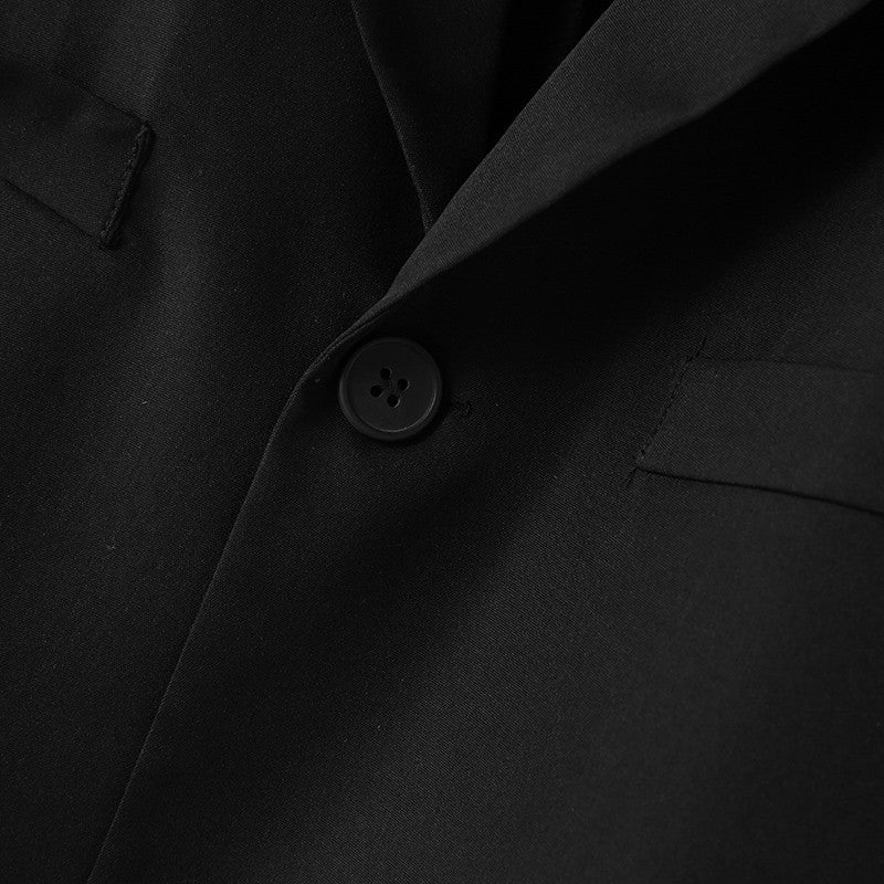 2023 Men Blazer Solid Color Lapel Long Sleeve Autumn Casual Suits One Button Streetwear Fashion Male Crop Coats S-5XL INCERUN