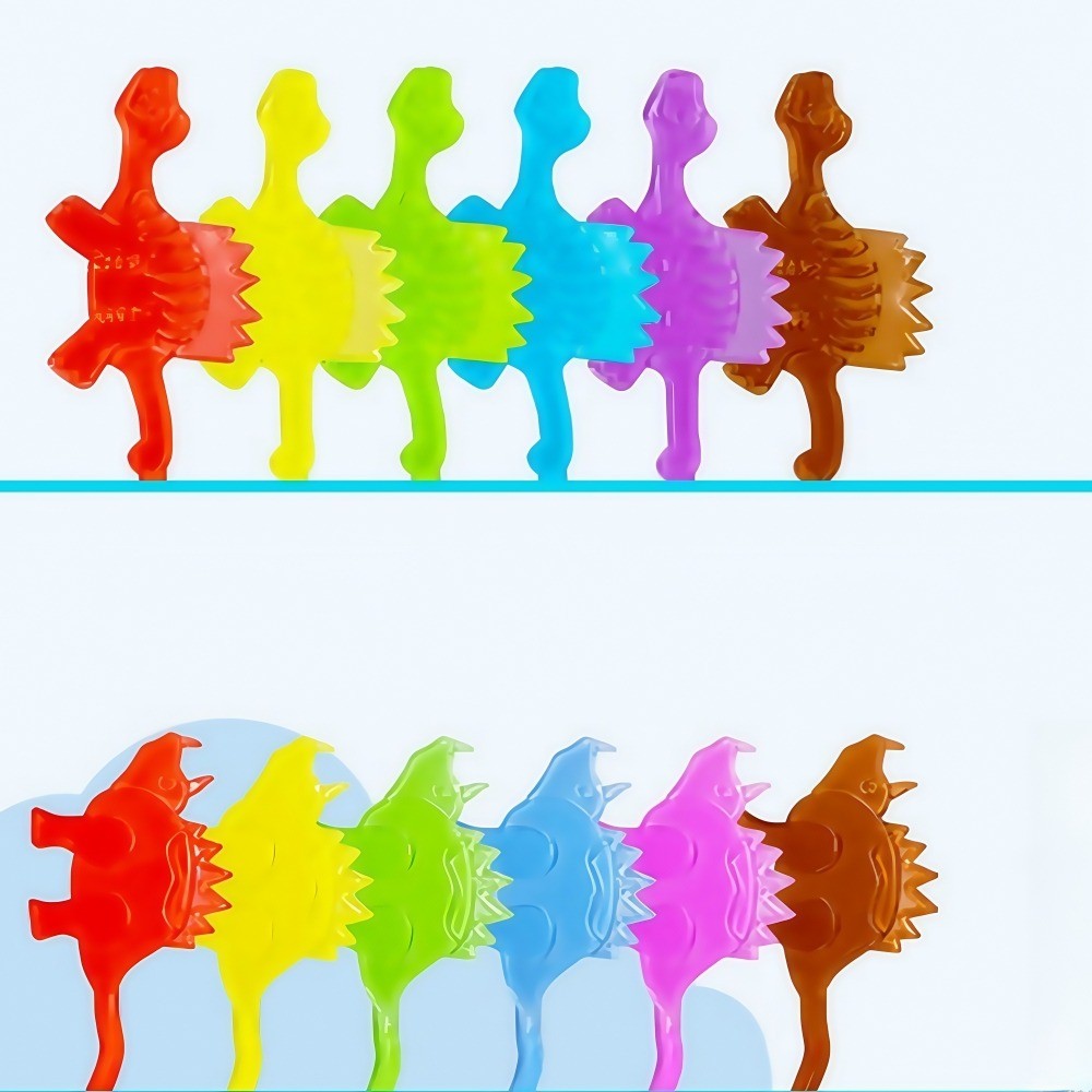 10-100 Pcs TPR Elastic Sticky Dinosaur Game Children Birthday Party Gift Kindergarten School Celebration Gift Bag Carnival Gifts