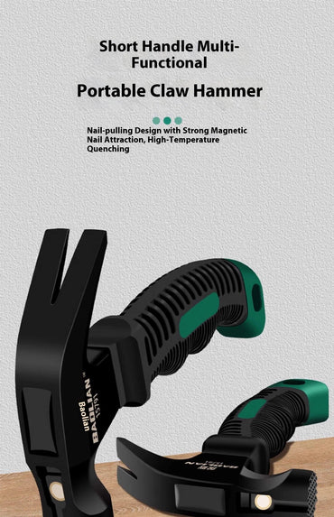 Multifunctional Mini Carpentry Tool and Equipment Hammer 160 Mm Lightweight Portable Ramshorn Window Engineering Handle Laying
