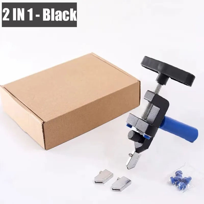 Conjunto de Cortador de Vidro e Cerâmica 2 em 1 com Roda de Faca Máquina de Corte de Rolo de Diamante Abertura de Azulejos Ferramentas Manuais de Construção