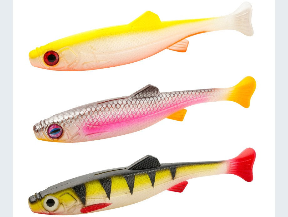 Isca Macia Grande Olho de Peixe 3D 19cm/63g Alta Resiliência Isca Falsa Artificial Adequada para Pesca de Barco e Pesca Marinha Isca Macia