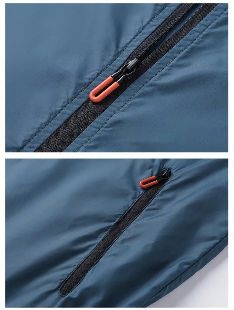 Sunscreen Coats Men's Breathable Sports Waterproof Jacket Summer UV Protection Outdoor Fishing Skin Clothing