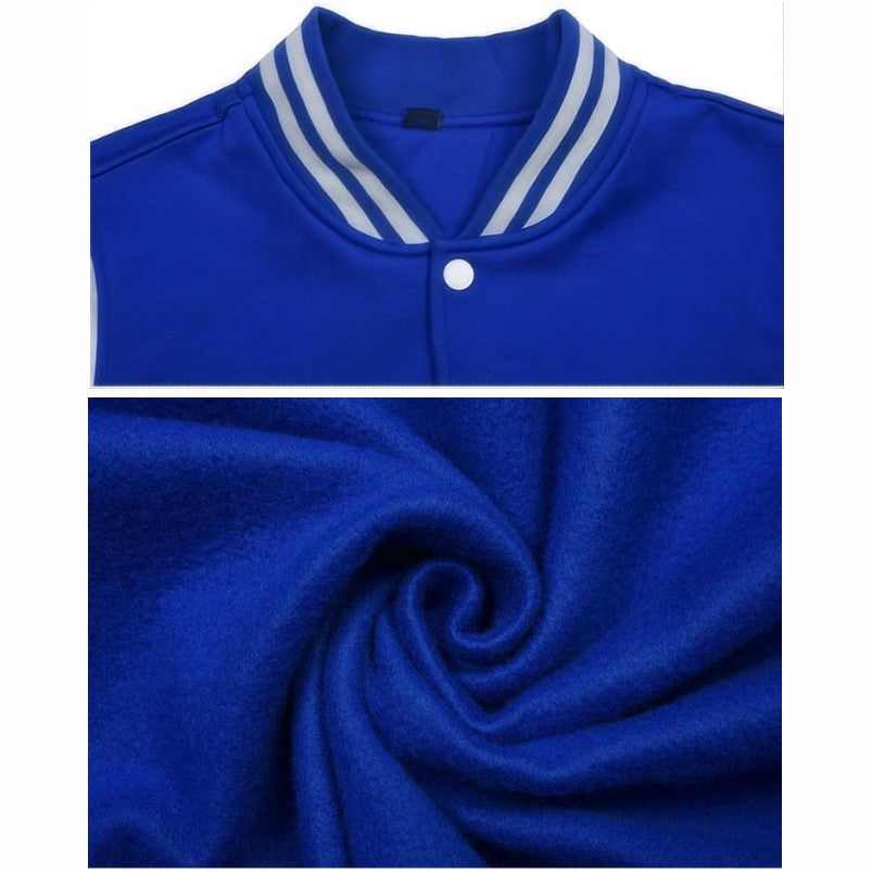 High Quality Baseball Uniforms Warm Jacket All-match Plus Velvet Jacket Custom Printing Embroidery LOGO Costume Varsity Jacket