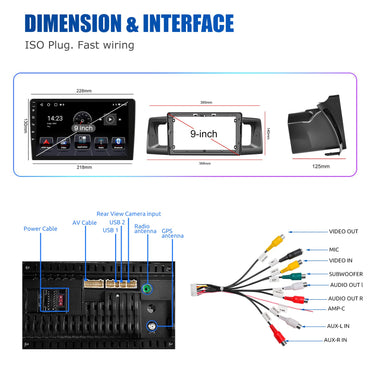 9" Car Radio Android 14 For Toyota Corolla E120 EX 2000 2001 2002 2003 2004 2Din Multimedia Video Player GPS Navi Head Unit WIFI