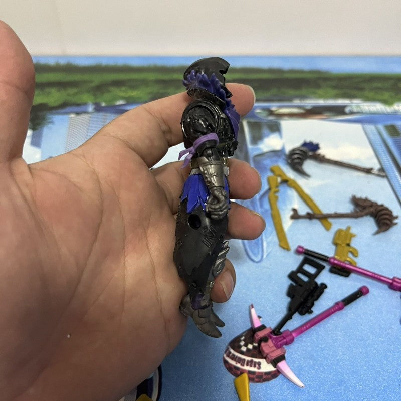 10cm Fortnite Action Figure Modelo Brinquedo Figura de Jogo Raven Articulações Móveis PVC Figuras Modelo Brinquedo Boneca Presente de Aniversário de Crianças Presente de Natal