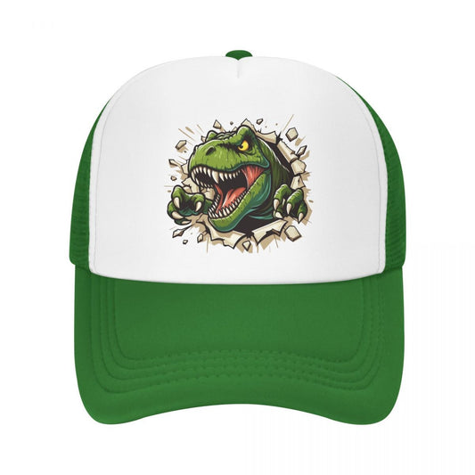 Personalized Wild T-rex Dinosaur Roars Baseball Cap Men Women Breathable Trucker Hat Outdoor Snapback Caps