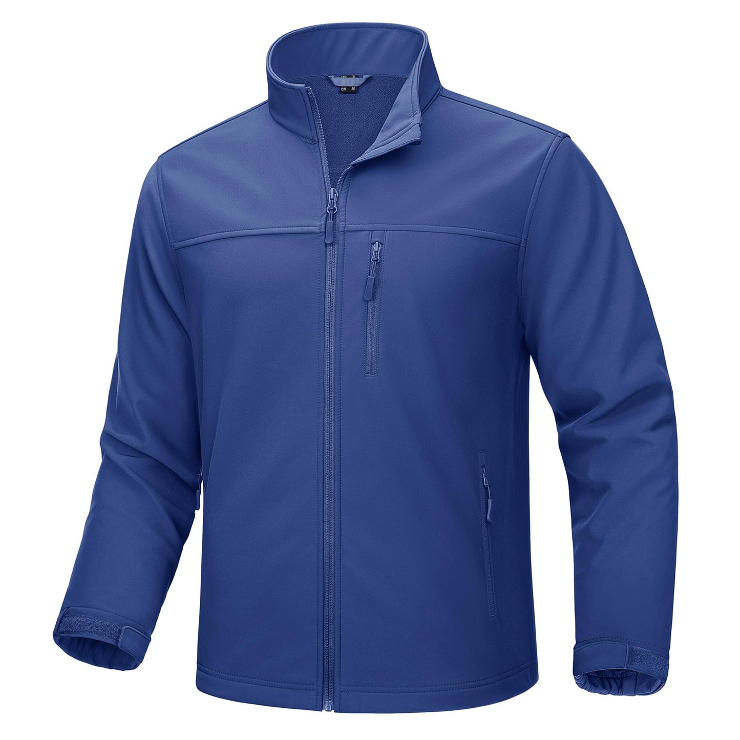 TACVASEN Waterproof Softshell Jackets Mens Winter Fleece Lined Work Jackets Zipper Pocket Outdoor Jacket Male Windbreaker