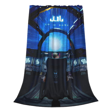 JuL C'est Pas Des Lols Fleece Throw Blankets French Rapper Blankets for Bed Travel Lightweight Bedroom Quilt