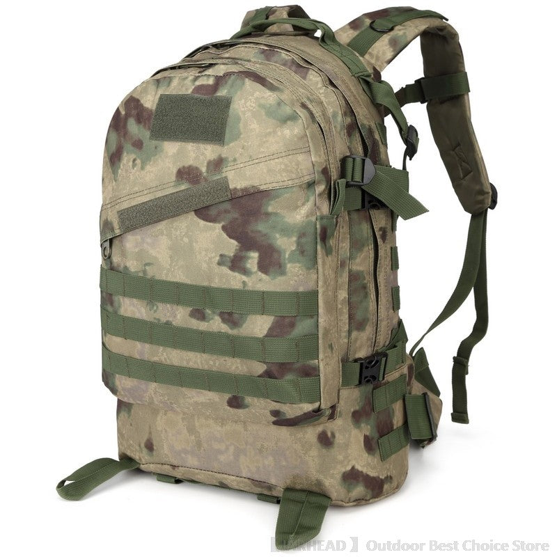 Mochila de Acampamento Esportiva ao Ar Livre Caminhada Trekking Mochila Escolar Viagem Ciclismo Caminhada Grande Capacidade Mochila Tática 3D