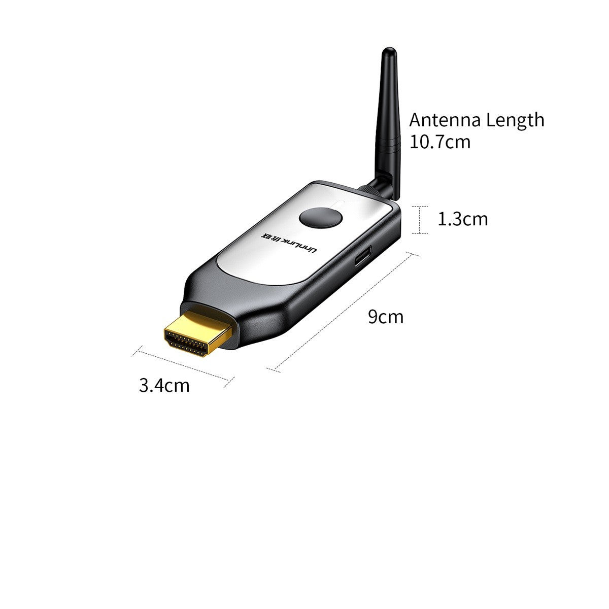 Unnlink Extensor Receptor Sem Fio HDMI 4K 150M para Celular Tablet Notebook PC para TV Adaptador Espelho 4K 30Hz/1080P 60Hz