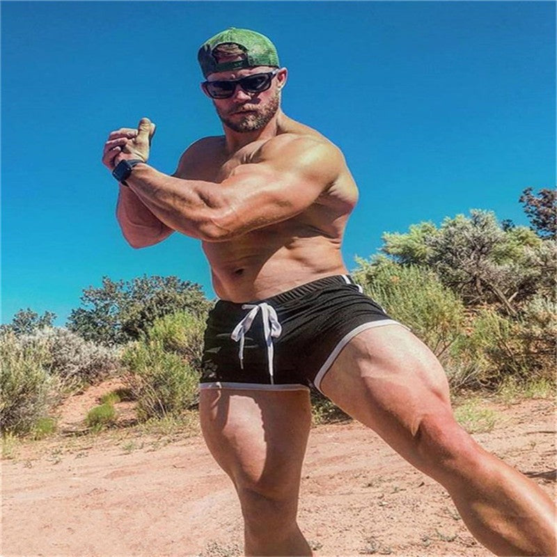 Men Gym Fitness Shorts Bodybuilding sports Jogging shorts Male 2022 Summer Cool Breathable Mesh casual men Shorts Sweatpants