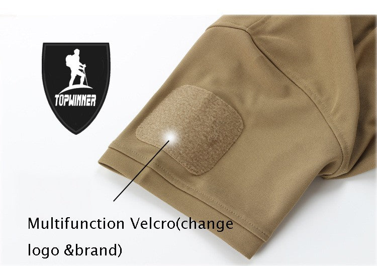 Men's Quick Dry Embroidered Polo Shirts Summer Custom Plus Size Military Clothes Tactical Plain Turn-down Army T-shirts