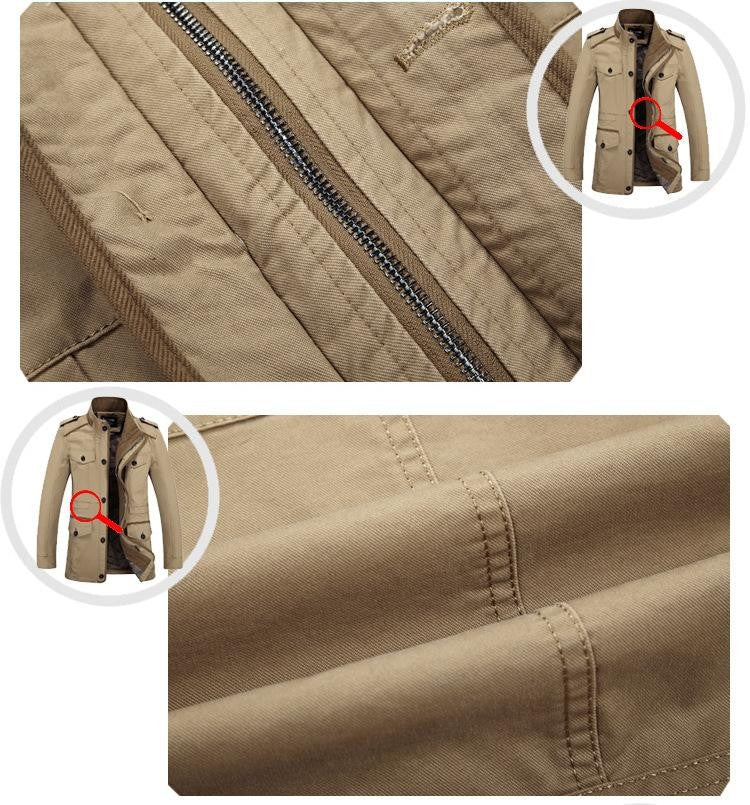 Oversize Men's Jackets Coat Male Trench Coat 5XL 6XL Spring Autumn Solid Cotton Casual Long Jacket Men Clothing Outerwear AF5806