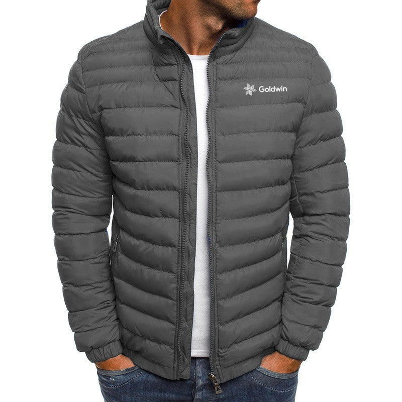 2024 Men's Goldwin Fashion Autumn/Winter Jacket Collar Parker Zipper Filled