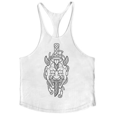 Mens Bodybuilding Fitness Tank Top, Versatile Use Breathable Cotton Singlets Sleeveless Shirt for Gym & Outdoor Activities