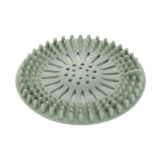 Silicone Drain Hair Catcher with Suction Cup Shower Bathtub Drain Strainer Hair Filter Drain Sink Strainer Bathroom Accessories
