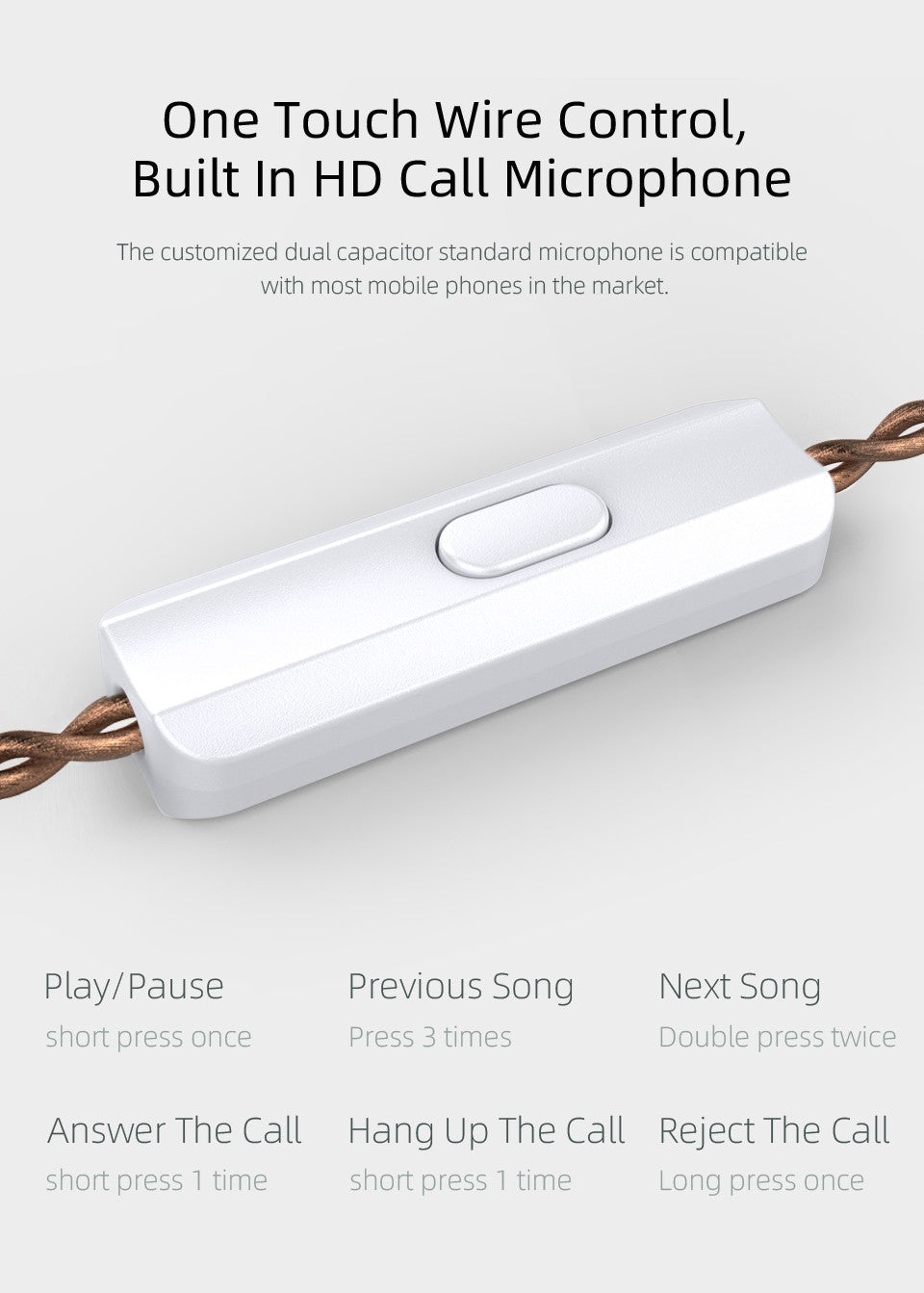 KZ EDX Wired Headset In-Ear Monitor Earbuds Earphones Detachable Cable Sport Game Noice Cancelling Headphone With Microphone