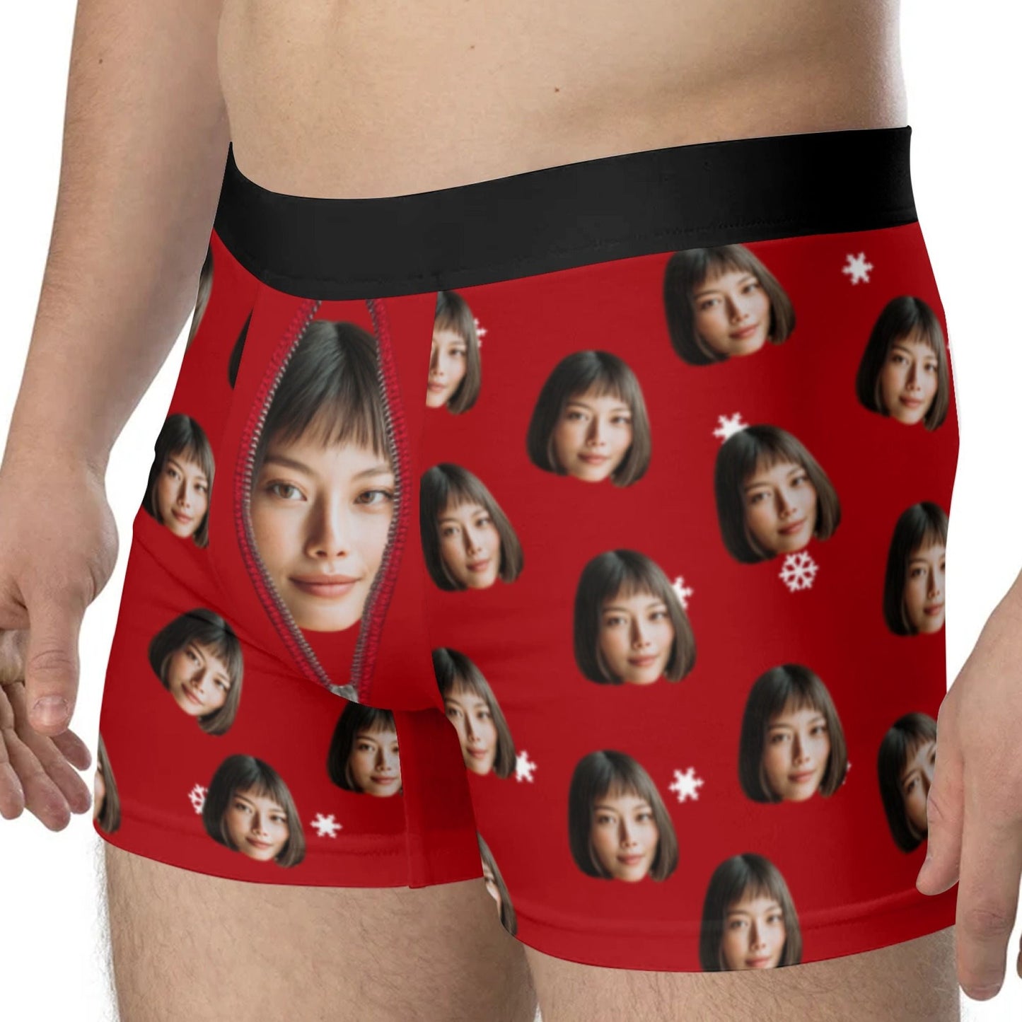 Personalized Face Photo Underwear Custom Boxer Briefs Custom Men Valentine's Day Gift For Husband Anniversary Gift for Dad