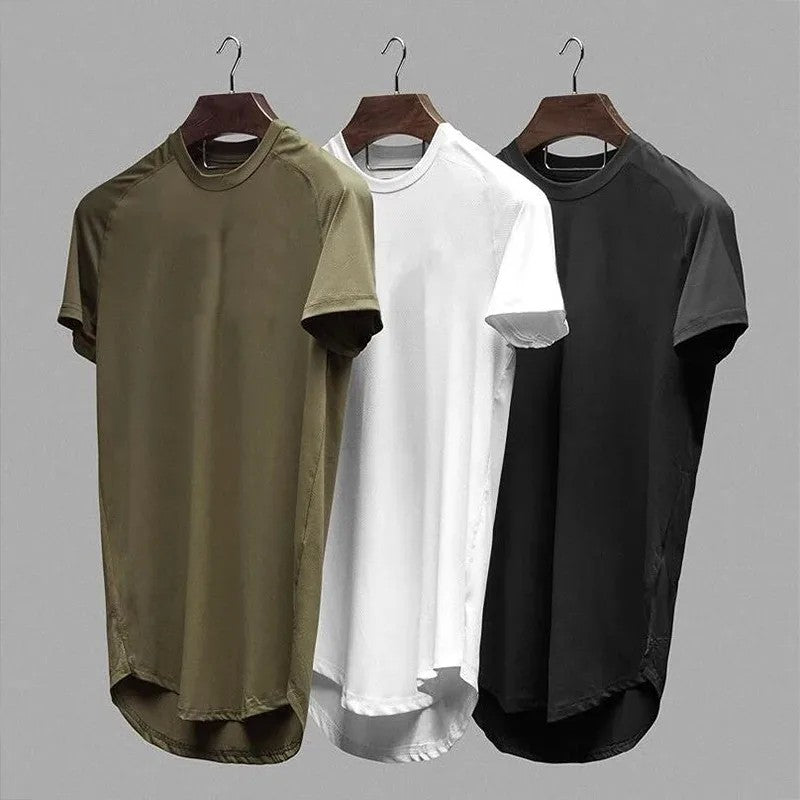 Summer Cotton Sports T-Shirts Mens Slim Fit Gym Fitness Male T Shirt Casual Running Bodybuilding Man Jogging Workout Clothing ?