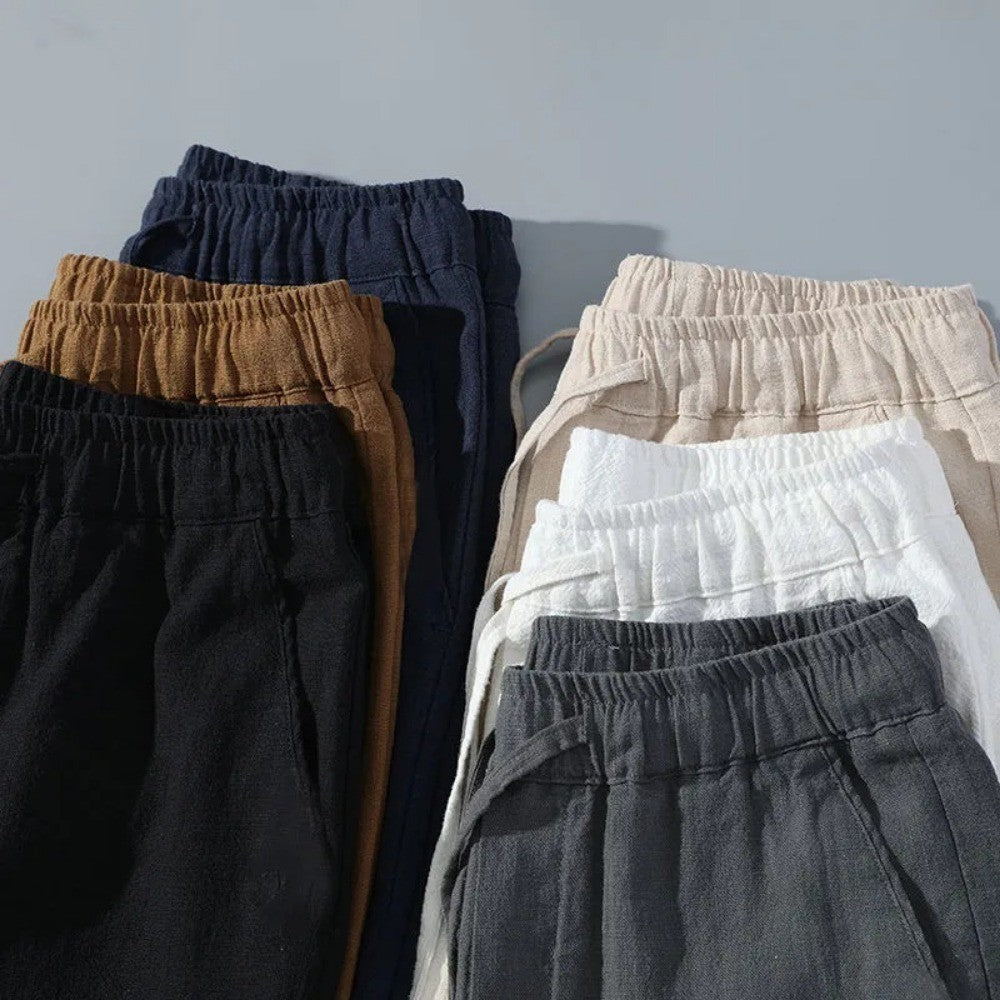 Men Shorts for Men Cotton Linen Casual Breathable Beach Shorts Men's Short Sweatpants Vacation Gym Basketball