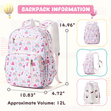 Kids Backpack for Boys&Girls Bookbags Preschool Backpack Toddler Daycare School Bag Elementary Kindergarten Lightweight